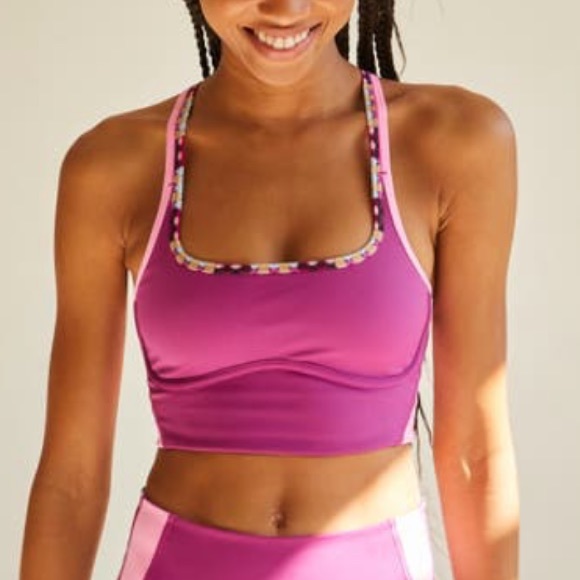 Free People Run Remix Bralette Size L - Picture 3 of 12